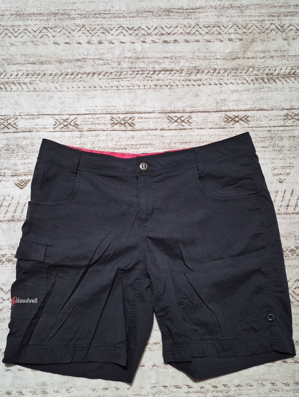 Cloudveil Women's Black Cargo Shorts